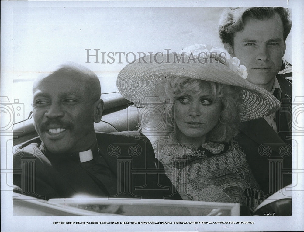 1984 Press Photo Beverly D&#39;Angelo and Lou Gosset Jr. in Finders Keepers- Historic Images