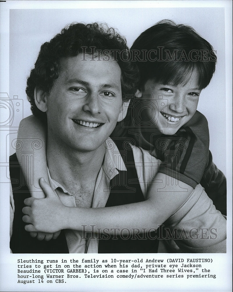 1985 Press Photo Actor Victor Garber in &quot;I Had Three Wives&quot;- Historic Images