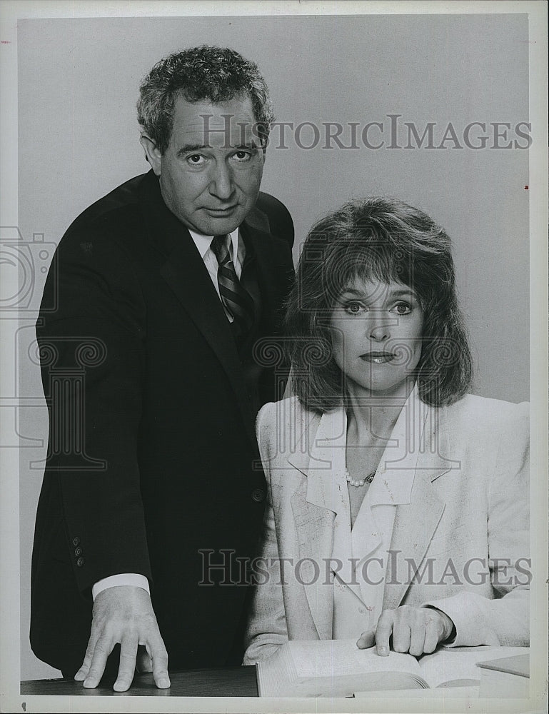 1986 Press Photo Michael Tucker, Jill Eikenberry &quot;L. A. Law&quot;- Historic Images