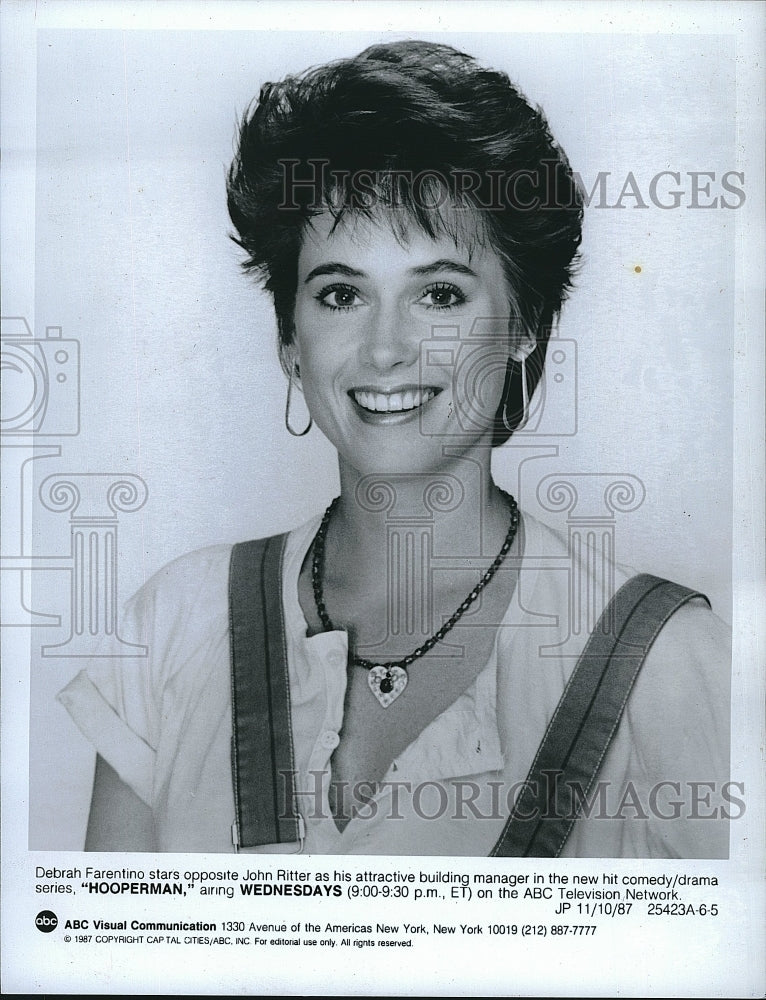 1987 Press Photo Debrah Farentino Stars In &quot;Hooperman&quot;- Historic Images