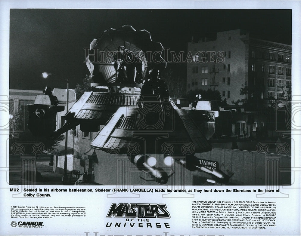 1987 Press Photo Frank Langella in &quot;Masters of the Universe&quot;- Historic Images