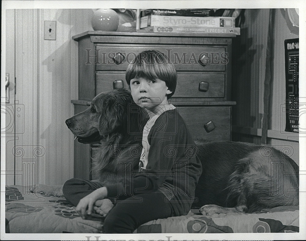 1985 Press Photo child star Frederick Koehler of the TV series &quot;Kate &amp; Allie&quot;- Historic Images