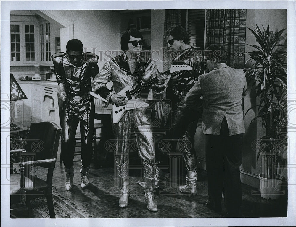 1983 Press Photo &quot;Just Our Luck&quot; Richard Gilliand,TK Carter,Roy Orbison,Camp- Historic Images