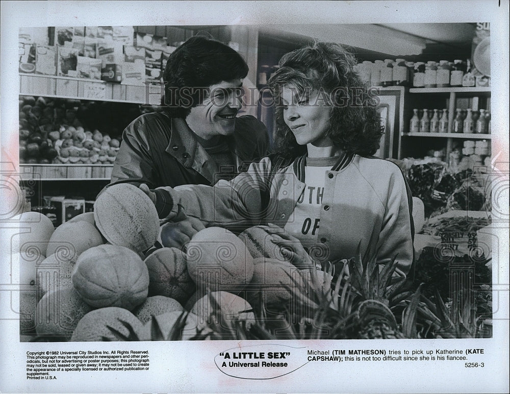 1982 Press Photo Tim Matheson &amp; Capshaw star in &quot;A Little Sex&quot;- Historic Images