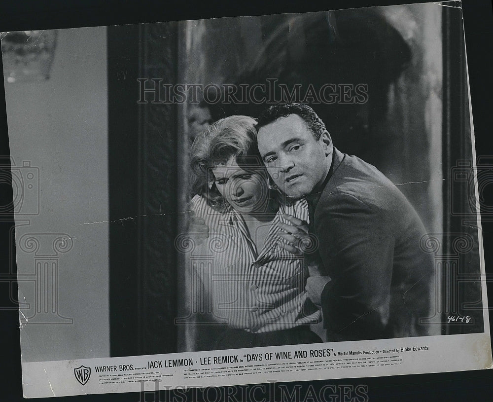 1964 Press Photo Lee Remick and Jack Lemmon in "Days of Wine and Roses".- Historic Images