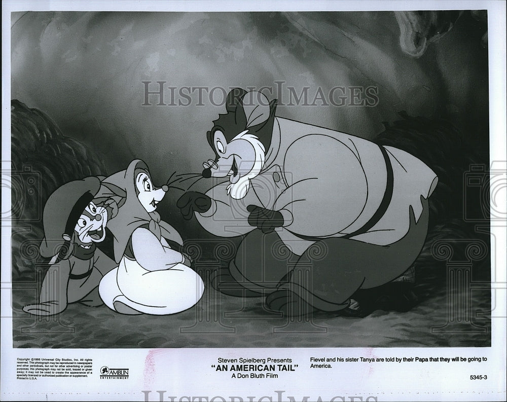 1988 Press Photo An American Tail Fievel Goes West- Historic Images