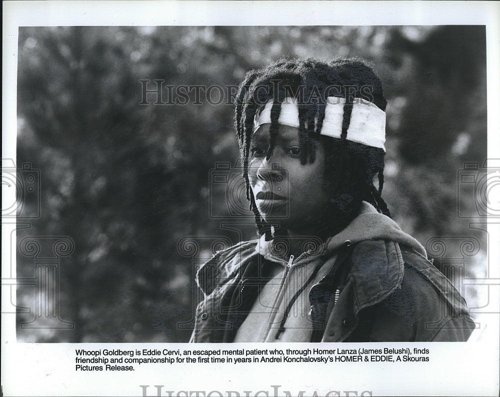 1989 Press Photo Actor Whoopi Goldberg is &quot;Homer &amp; Eddie&quot;- Historic Images