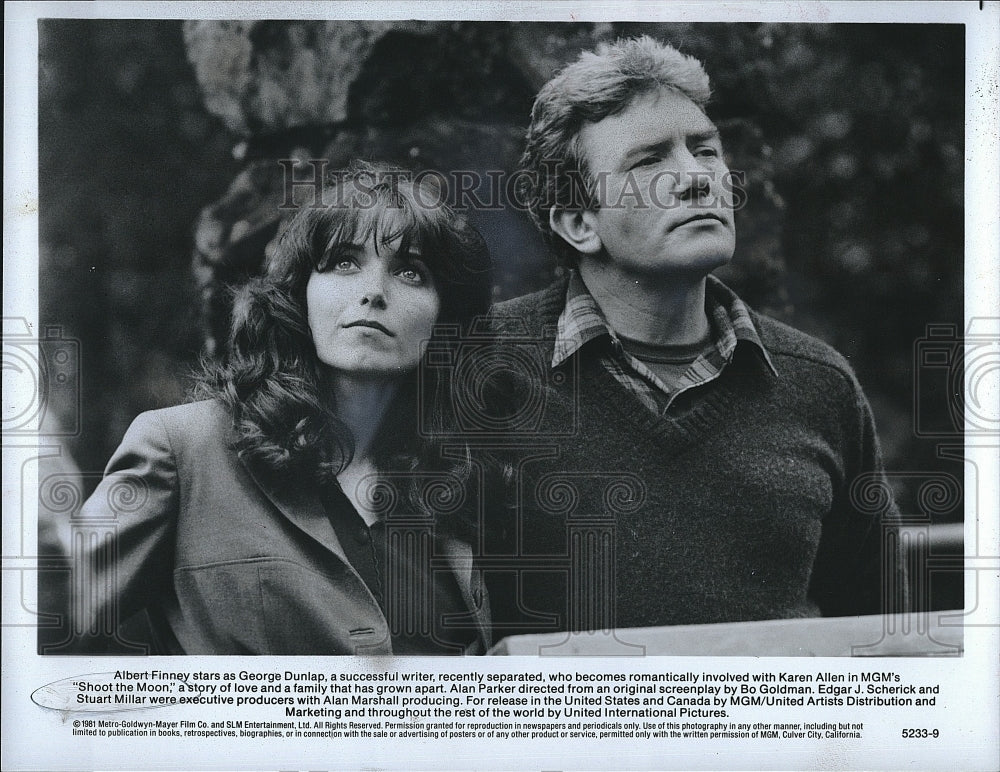 1981 Press Photo Actor Albert Finney on &quot;Shoot the Moon&quot;- Historic Images