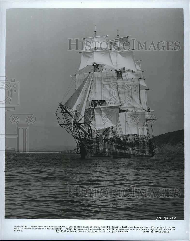 1983 Press Photo Scene From Film &quot;Yellowbeard&quot;- Historic Images