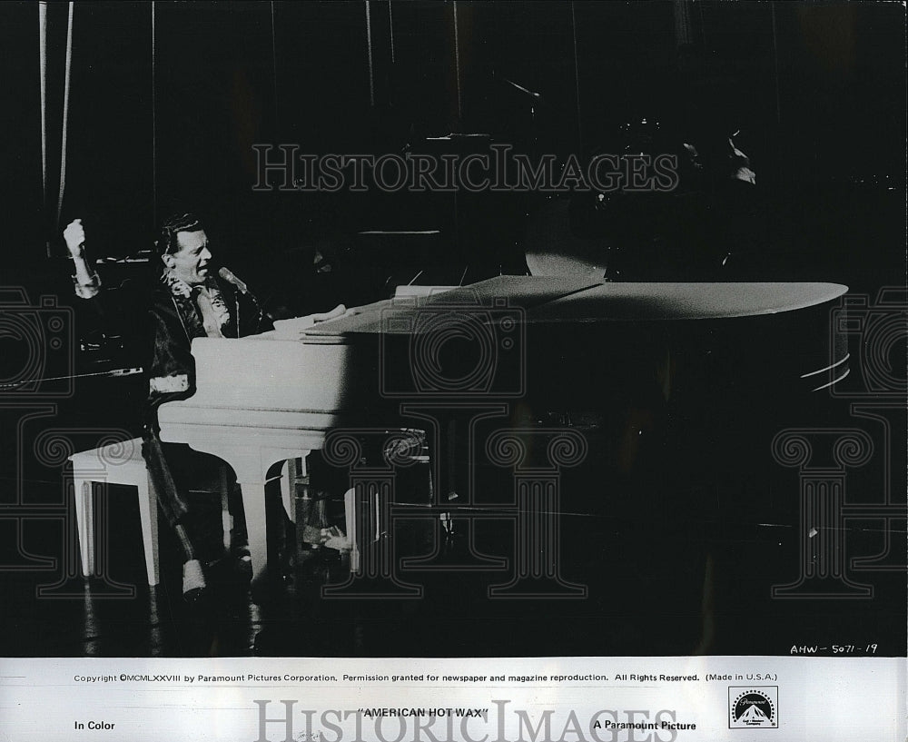 1978 Press Photo Jerry Lee Lewis in &quot;American Hot Wax&quot;- Historic Images