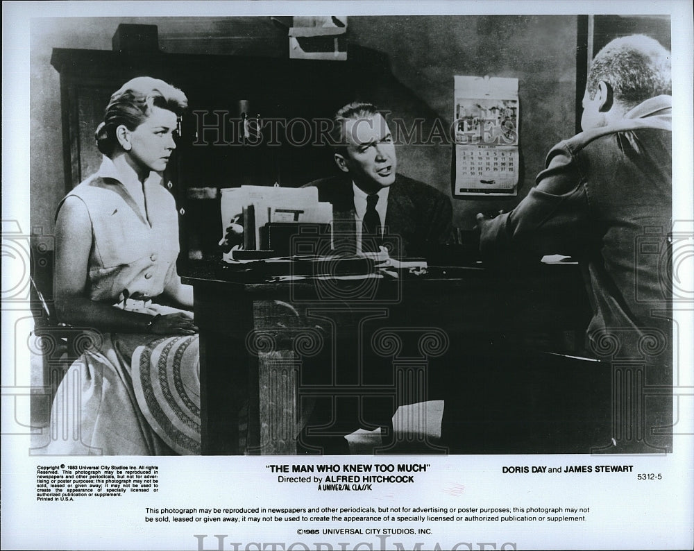 1983 Press Photo Doris Day, James Stewart &quot;The Man Who Knew Too Much&quot;- Historic Images