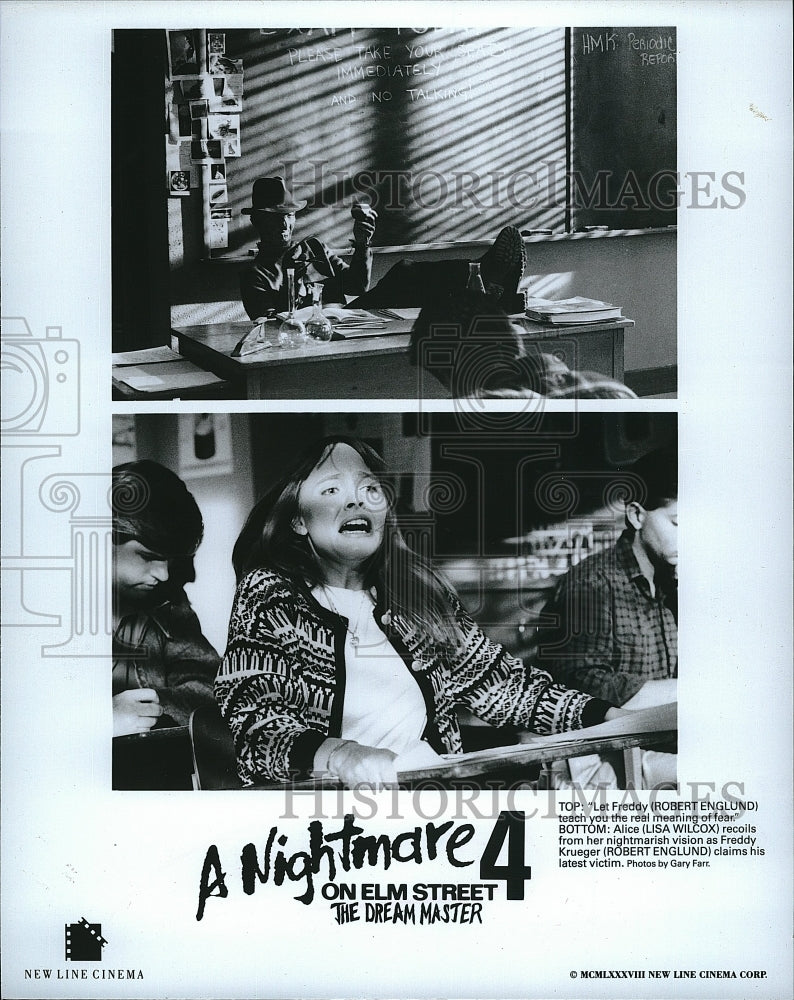 1988 Press Photo Robert Englund in A Nightmare on Elm Street 4: The Dream Master- Historic Images