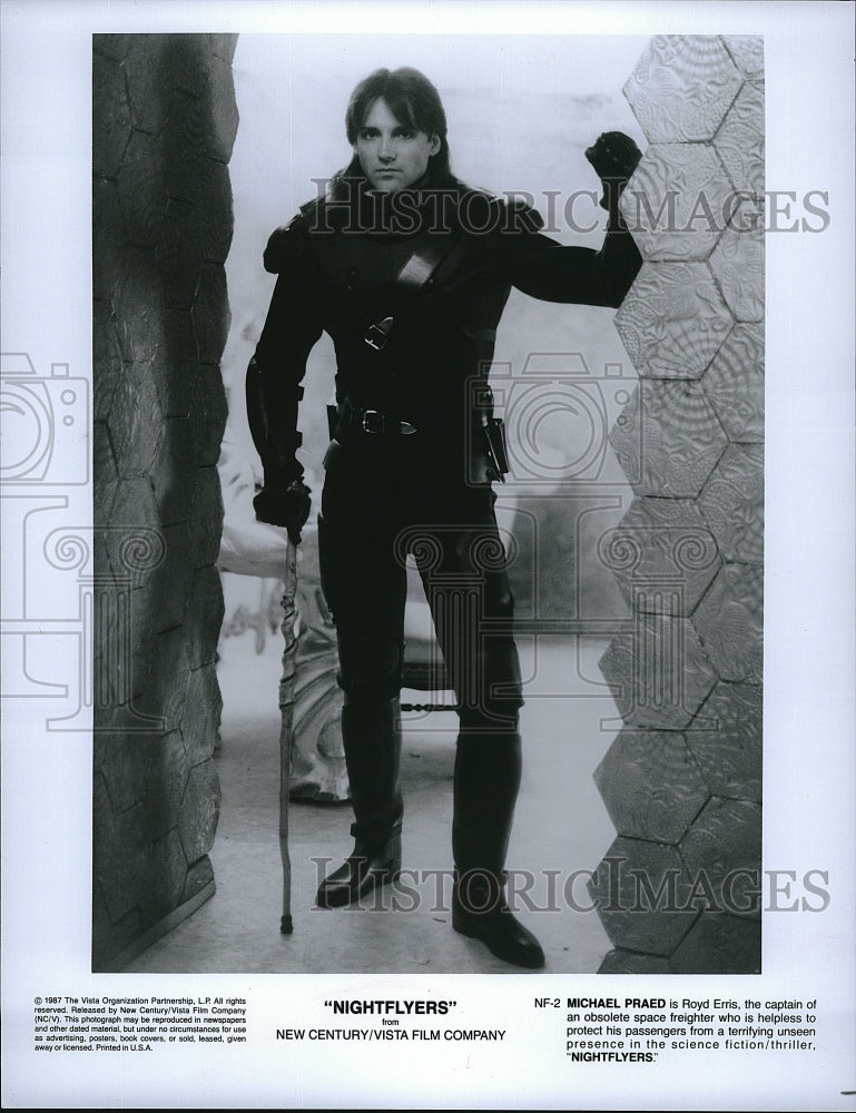 1987 Press Photo Michael Praed &quot;Nightflyers&quot;- Historic Images