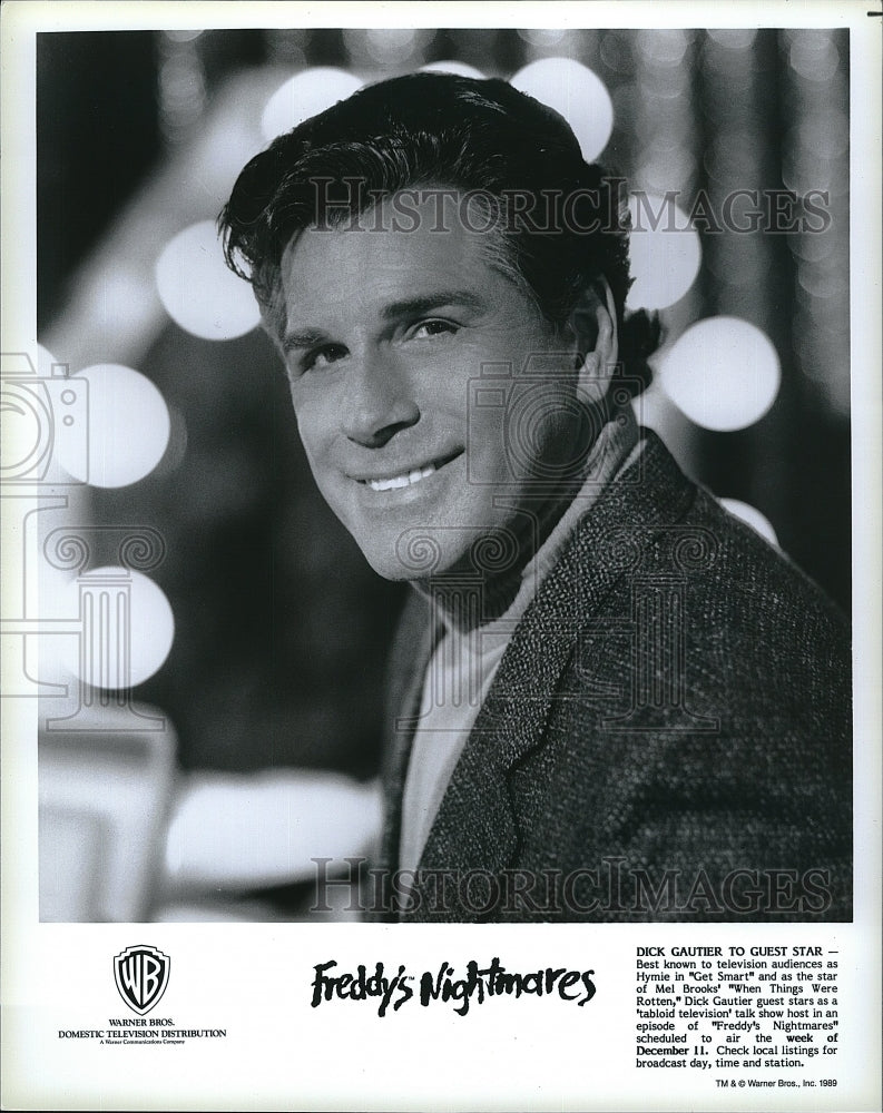 1989 Press Photo Dick Gautier on &quot;Freddy&#39;s Nightmares&quot;- Historic Images