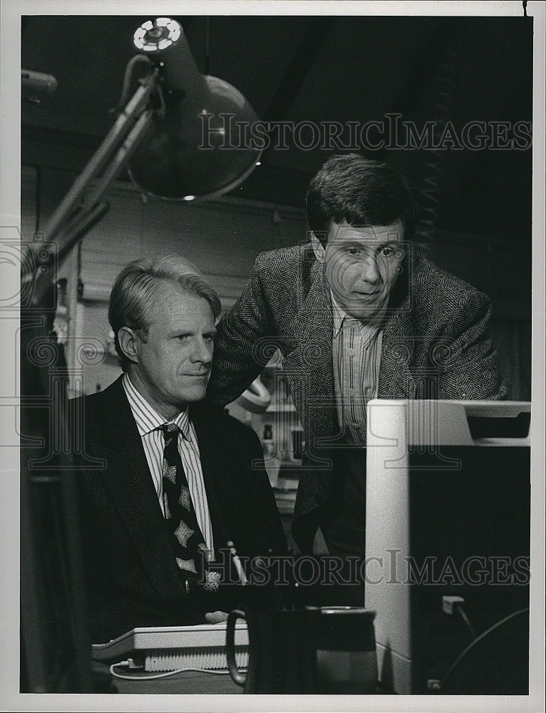 1989 Press Photo &quot;The Absent Minded Professor&quot; Harry Anderson, Ed Begley Jr- Historic Images