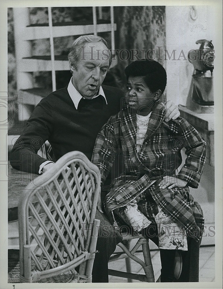 1982 Press Photo Actor Gary Coleman, Conrad Bain, Diff&#39;rent Strokes- Historic Images