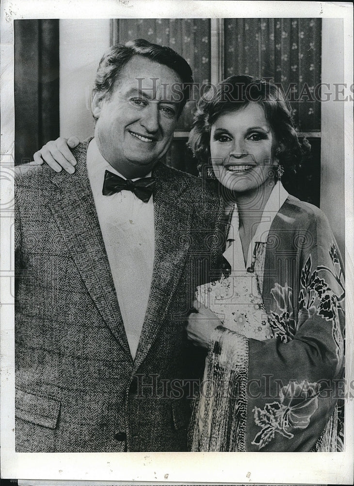 1986 Press Photo &quot;Newhart&quot; Tom Poston, Marlyn Mason- Historic Images