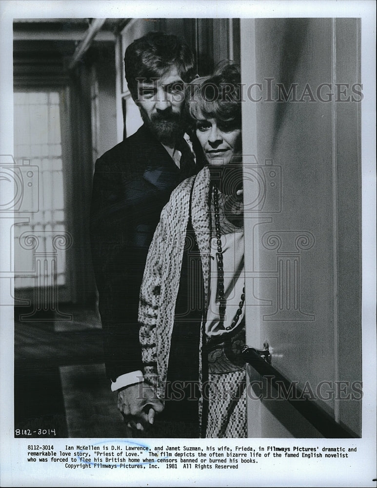 1981 Press Photo Ian McKellen Stars in &quot;Priest of Love&quot; from Filmways Pictures- Historic Images