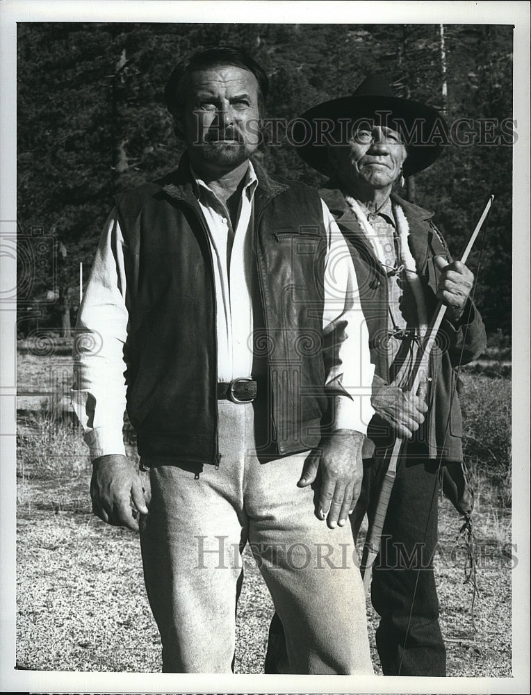 1988 Press Photo &quot;High Mountain Rangers&quot; Robert Conrad, George Randall- Historic Images