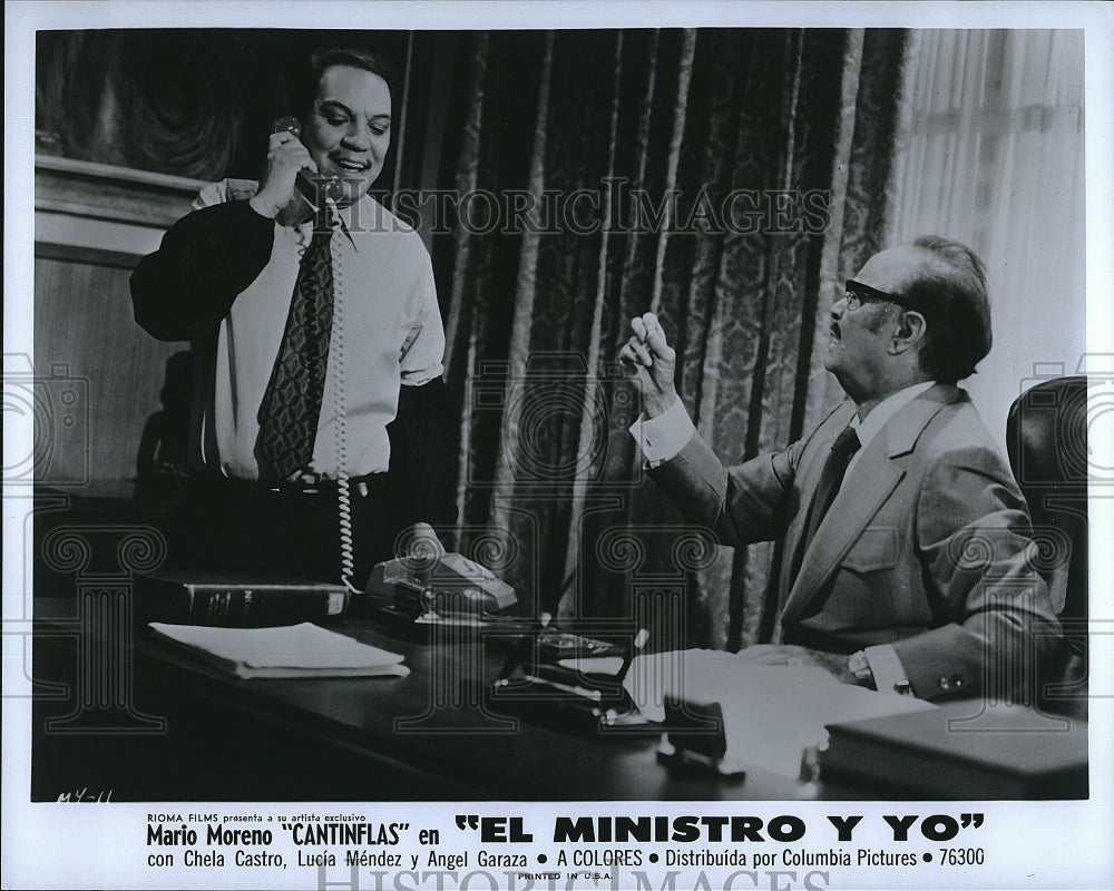 1976 Press Photo Mario Moreno &quot;El Ministro Y Yo&quot;- Historic Images