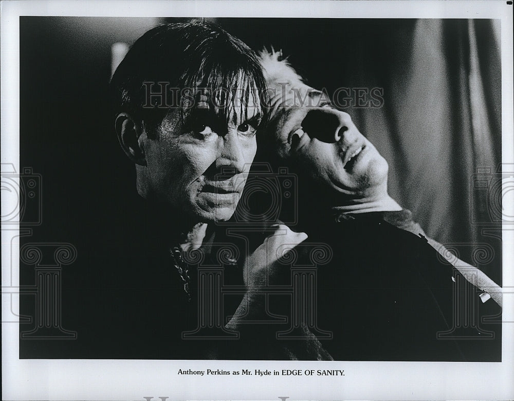 1989 Press Photo Actor Anthony Perkins in &quot;Edge of Sanity&quot;- Historic Images