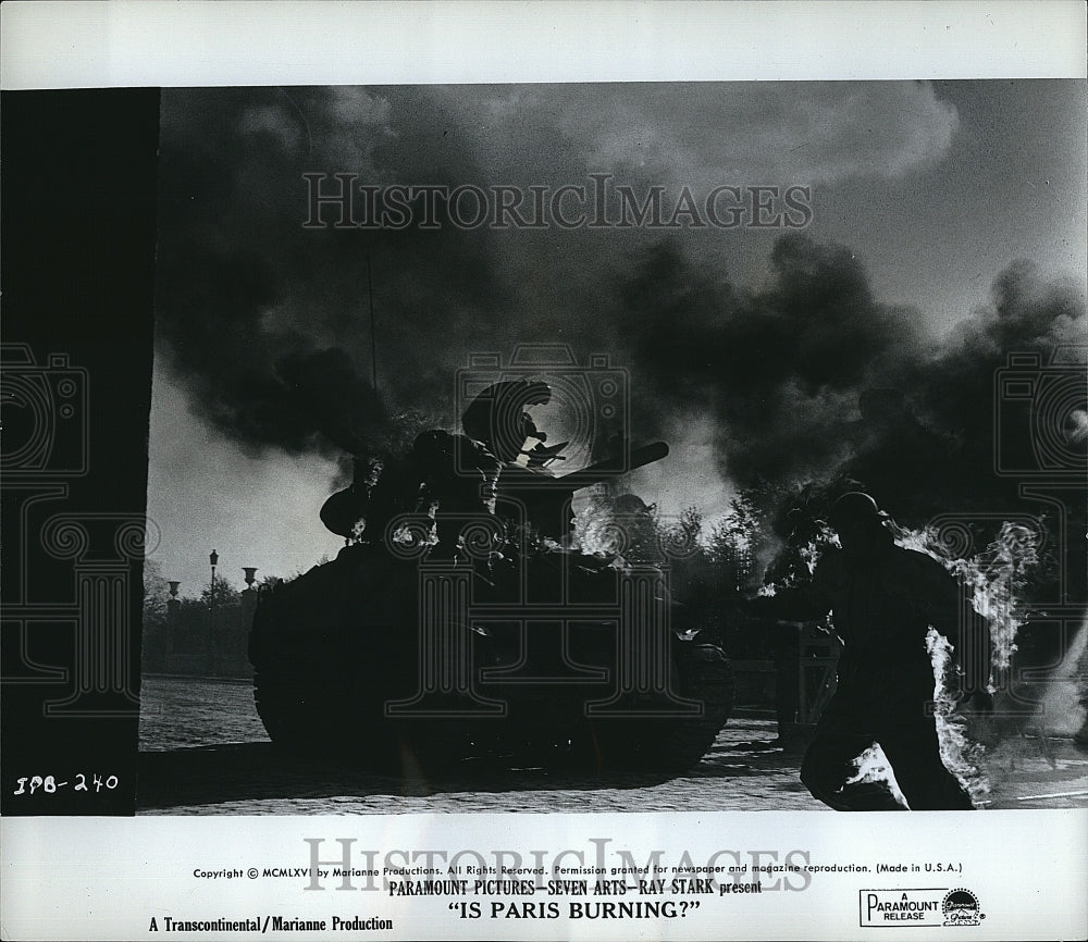 1966 Press Photo "Is Paris Burning?" starring Jean Paul belmondo- Historic Images