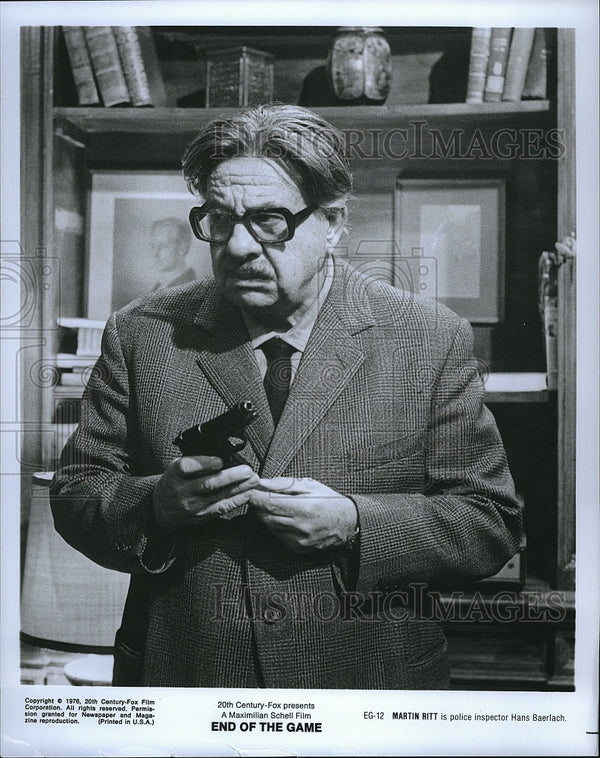 1976 Press Photo Actor, Director, Playwright Martin Ritt In End Of The ...