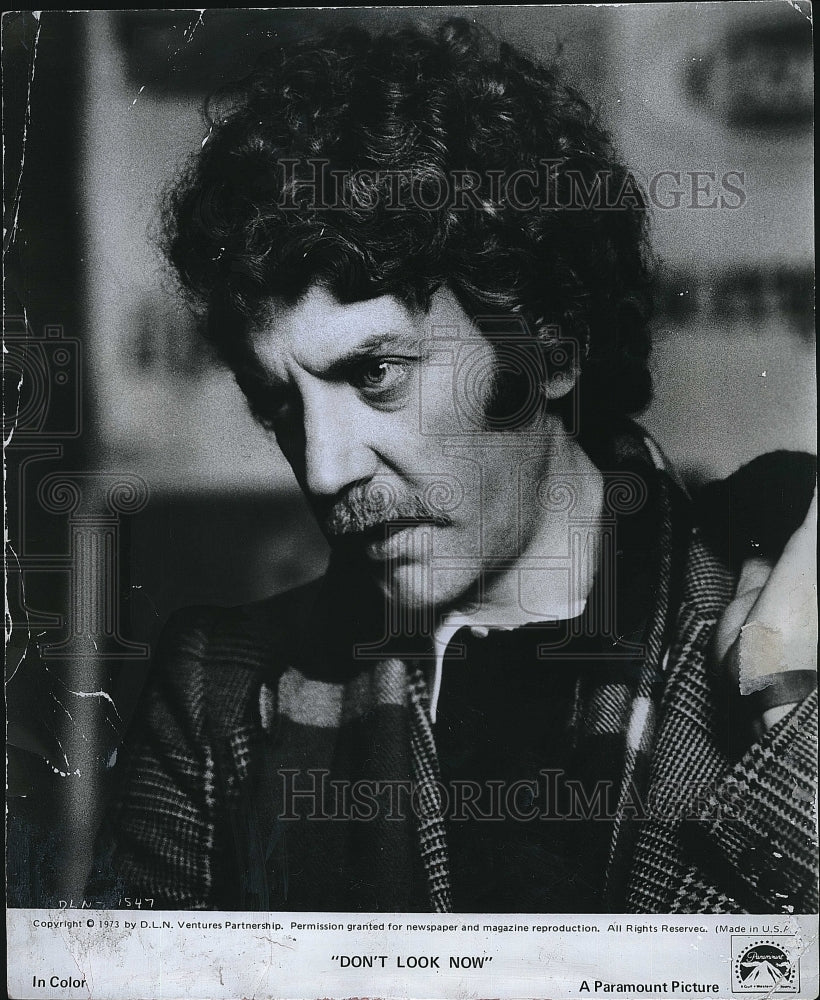 1973 Press Photo Donald Sutherland in "Don't Look Now"- Historic Images