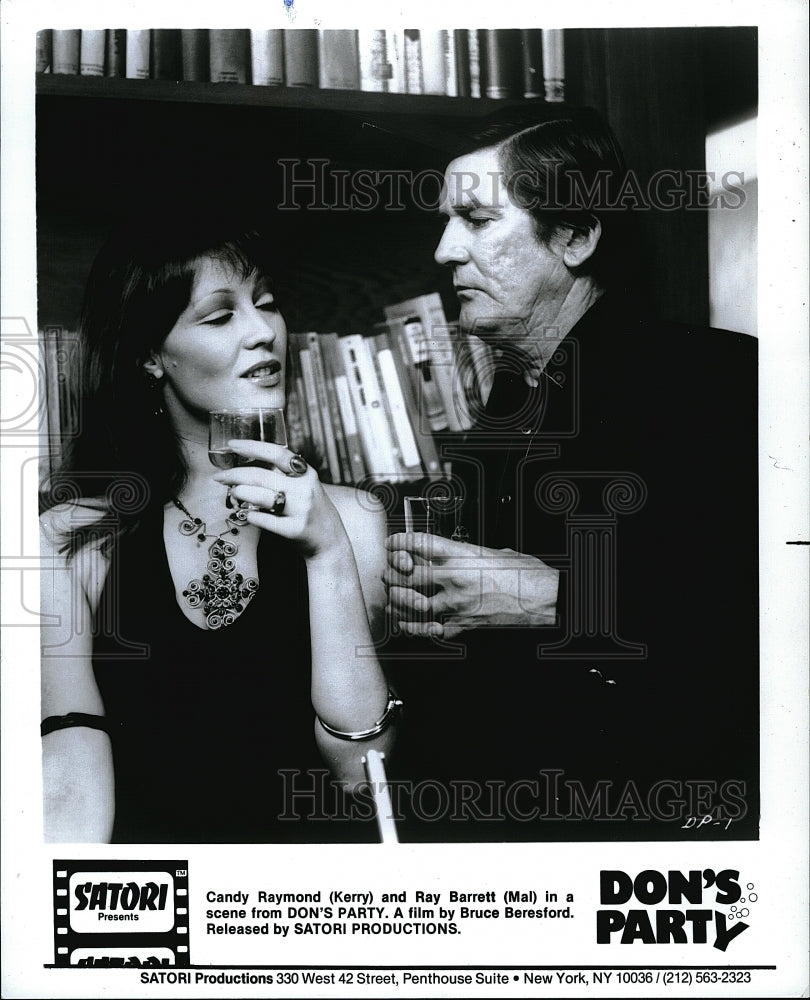 1976 Press Photo Candy Raymond, Ray Barrett &quot;Don&#39;s Party&quot;- Historic Images