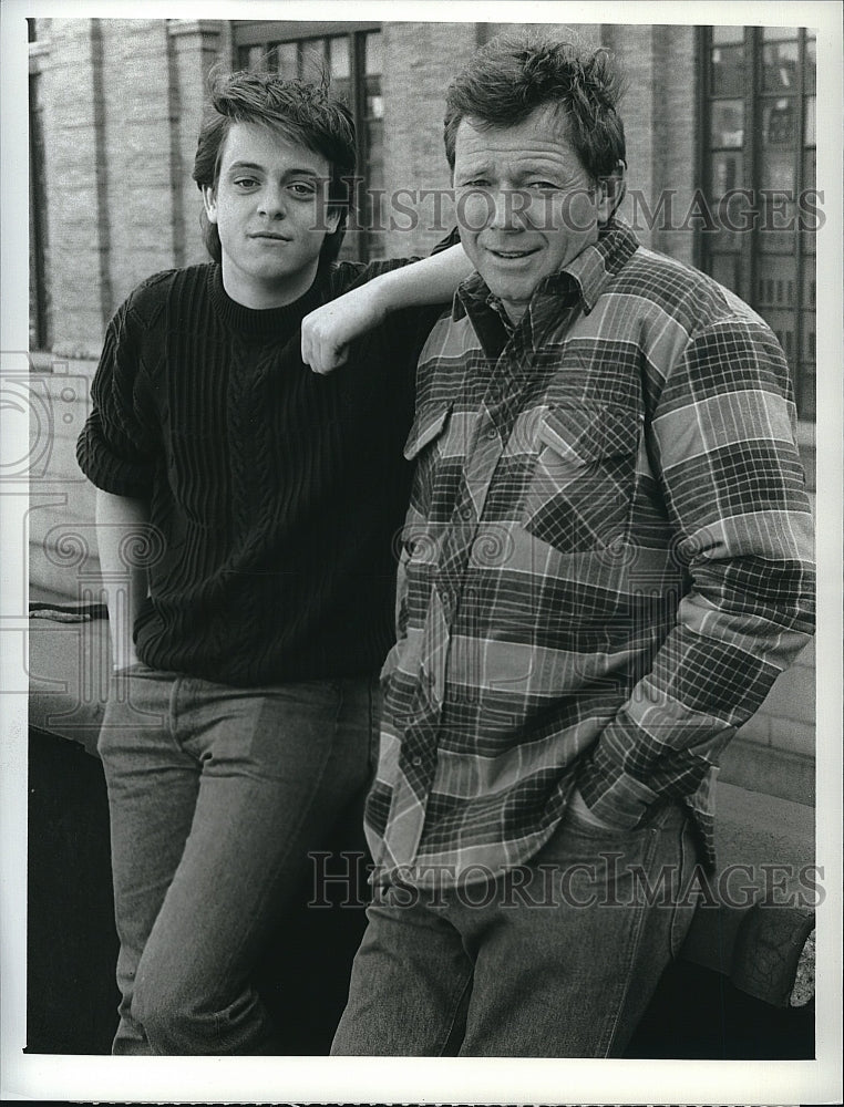 1988 Press Photo Michael Parks Actor Lenny Venito Equalizer TV Show Series- Historic Images