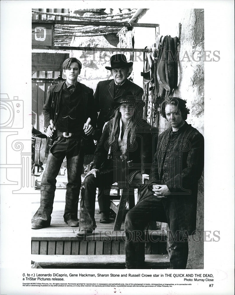 1990 Press Photo Actor Leaonardo DiCaprio in &quot;The Quick &amp; The Dead&quot; - Historic Images