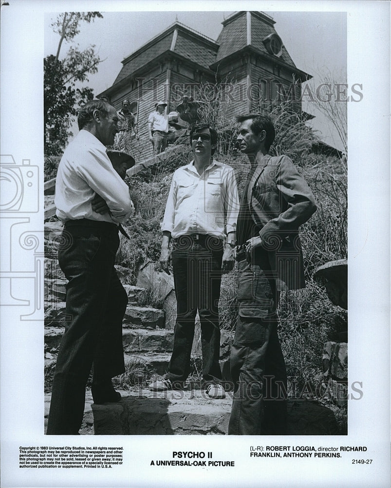 1983 Press Photo Loggia Franklin &amp; Perkins Star In &quot;Psycho II&quot;- Historic Images