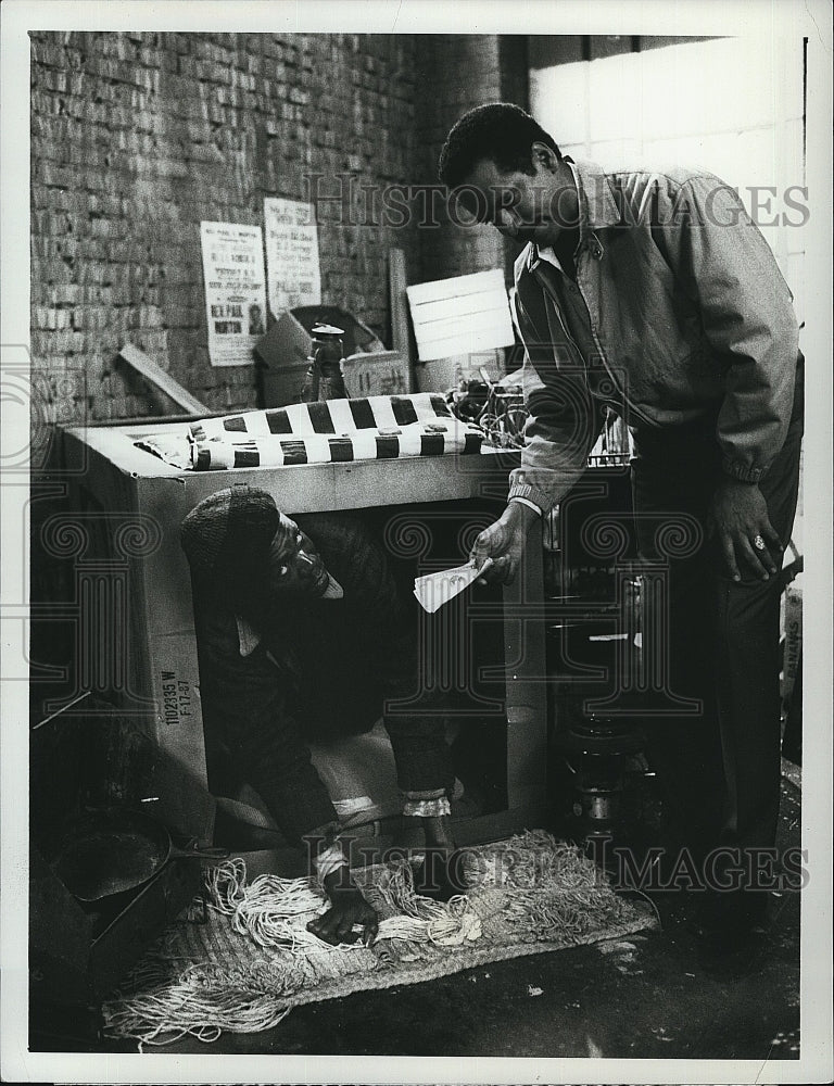 1987 Press Photo Frank&#39;s Place Abdul Salaam El Rezzac Tim Reid- Historic Images