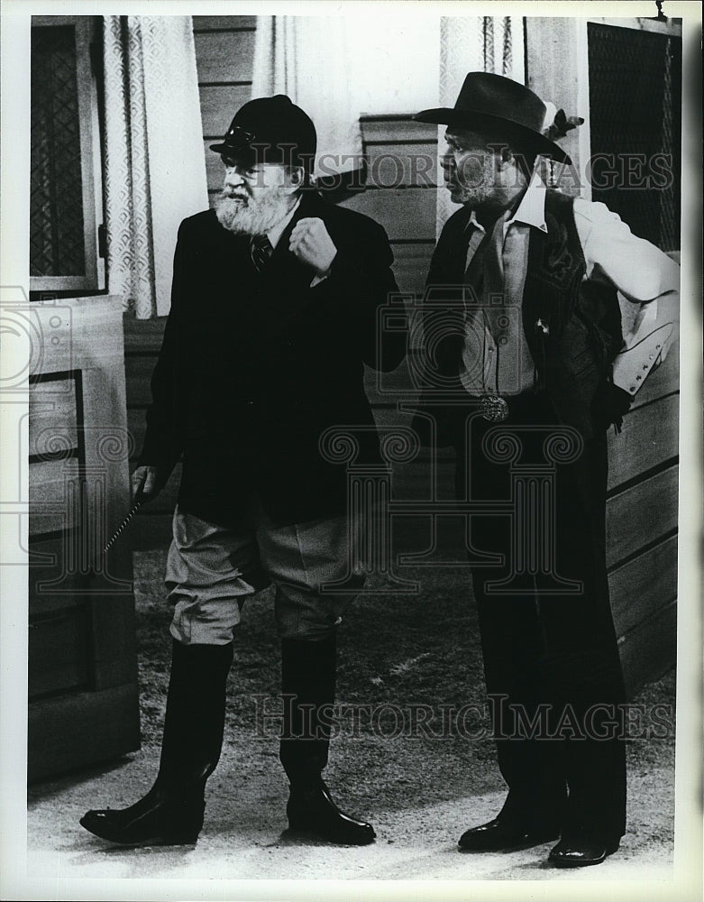 1987 Press Photo Easy Street Actor Jack Elam Lee Weaver- Historic Images