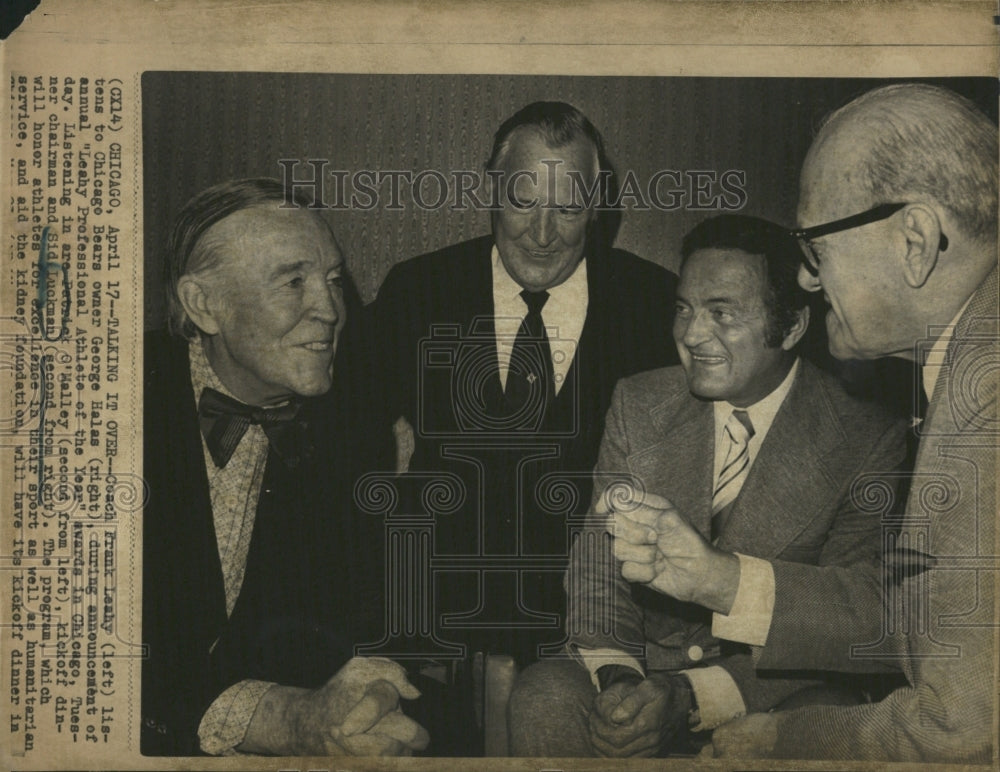 Coach Leahy Owner Halas Chicago Bears - Historic Images