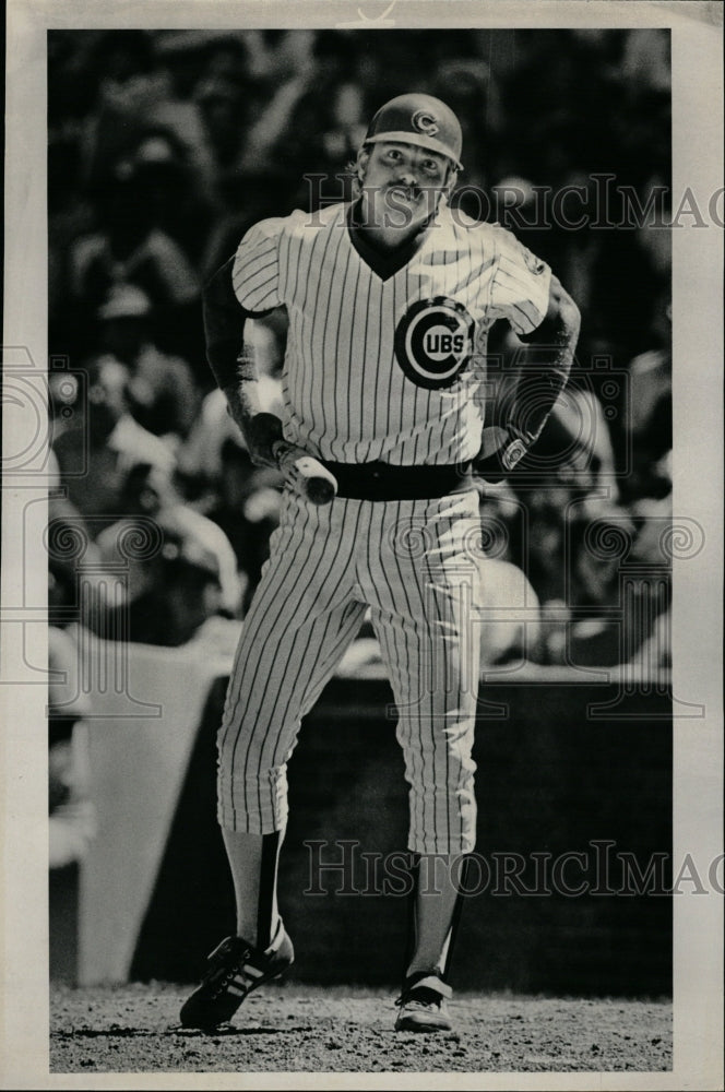 1981 Press Photo Baseball Player Mike Tyson Fouled Out - Historic Images