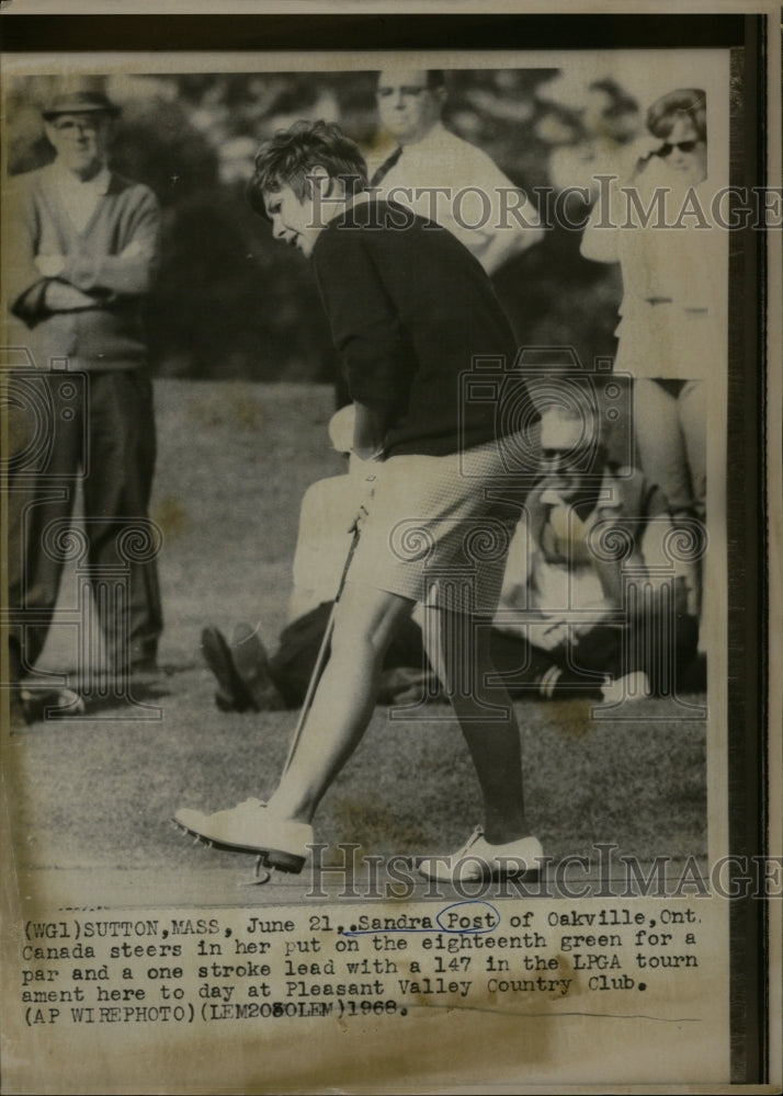 1968 Sandra Post Oakville Golf Stroke - Historic Images