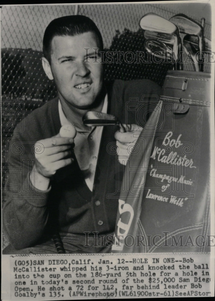 1962 Bob Mc Callister Bob Goalby Hole One - Historic Images