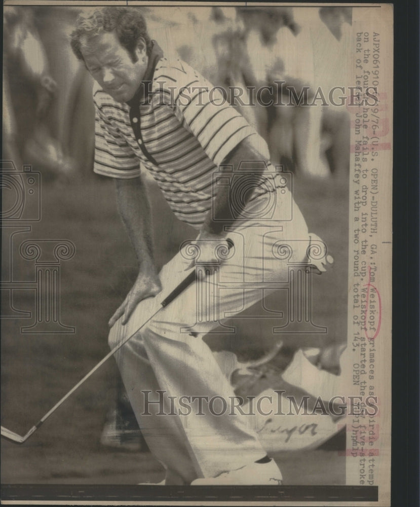 1976 Press Photo, Tom Weiskopf, American Golfer - Historic Images