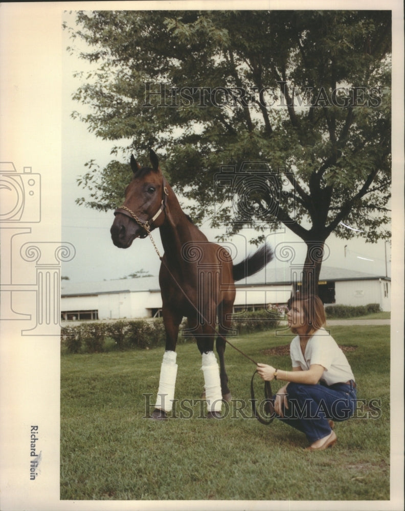 1990 Race Horse Arlington Race Course - Historic Images