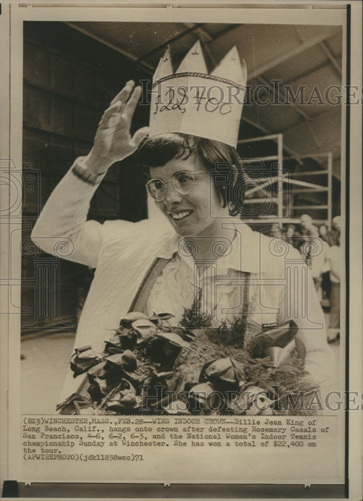 1972 Billie Jean King Tennis Championships-Historic Images