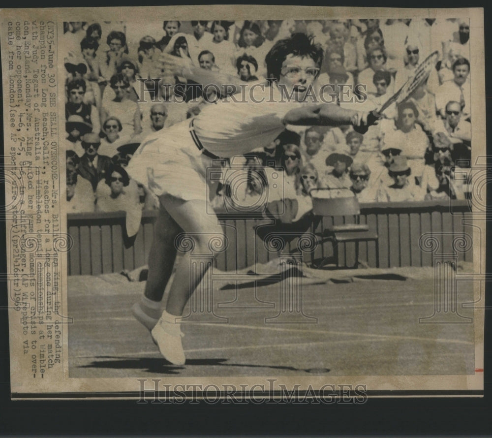 1969 Billie Jean King Long Beach-Historic Images