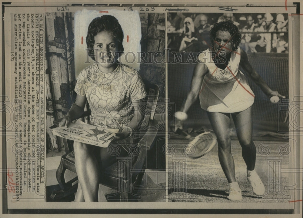 1971 Evonne Goolagong Made Finals Lost - Historic Images