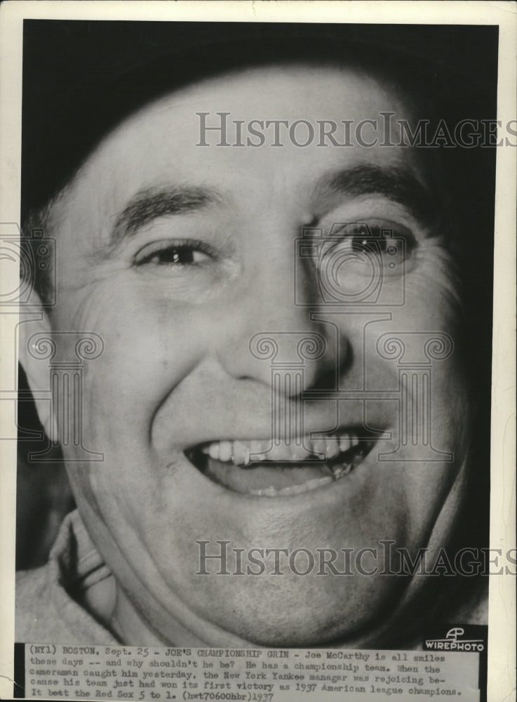 1937 Joe McCarthy manager New York Yankees - Historic Images