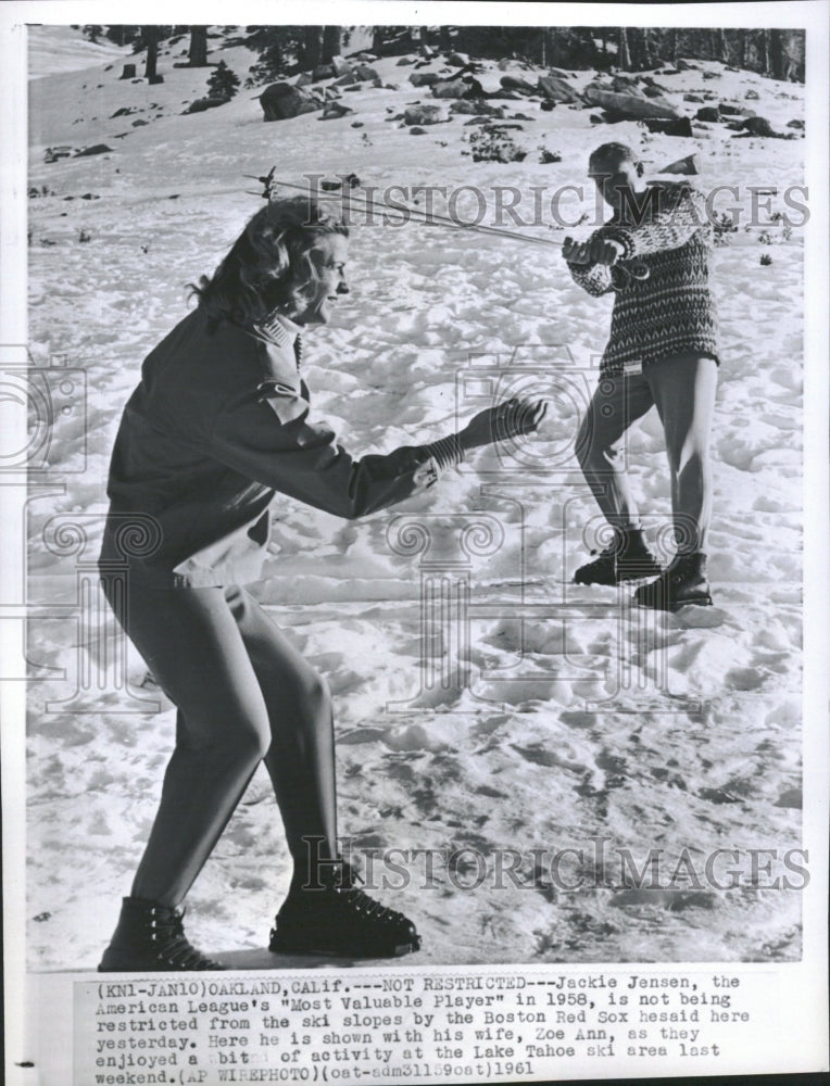 1961 Jack Eugene Jensen Boston Red Sox - Historic Images