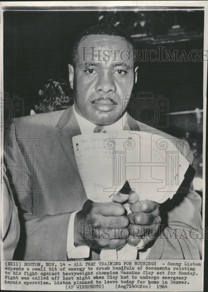 1964 Press Photo Cassius Clay Denver Heavy Weight - RRQ10753 - Historic Images