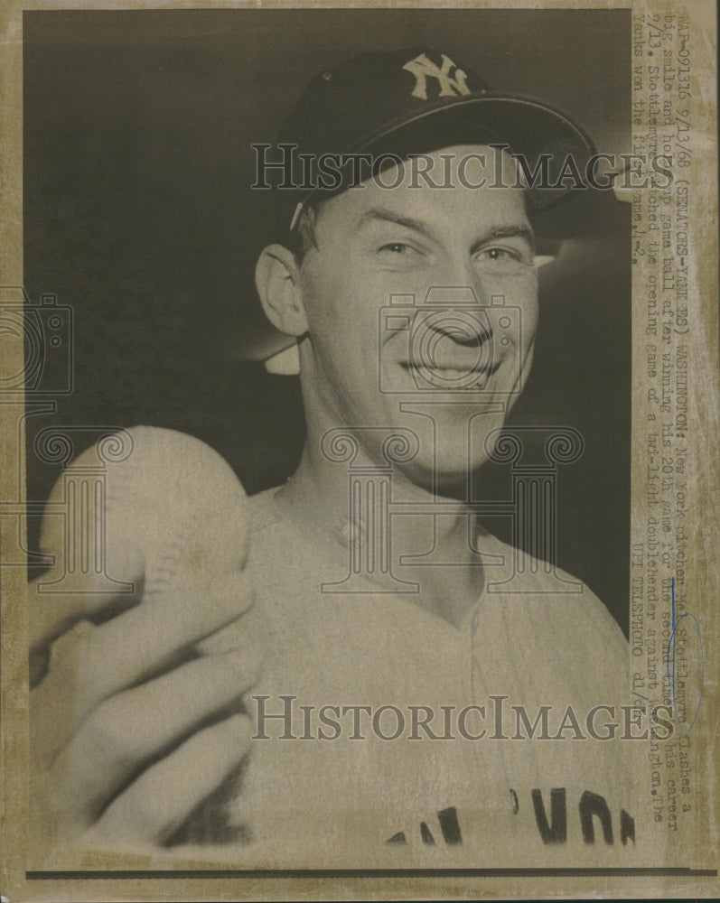 1968 Melvin Leon Stottlemyre Sr League - Historic Images