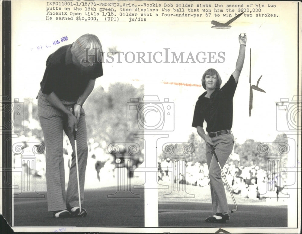 1976 Press Photo Rockie Robert Bryan Gilder Golf - Historic Images