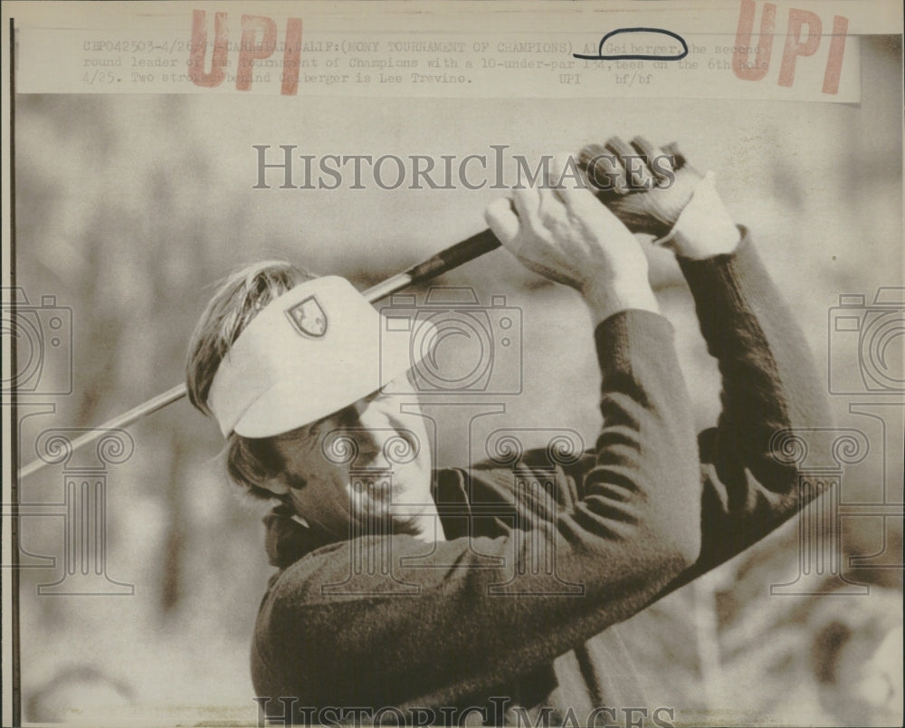 Allen Lee Geiberger Golf Round Leader - Historic Images