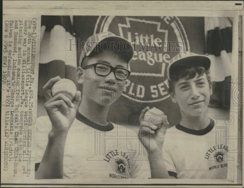 1972 Underway Williamsport Annual League - Historic Images